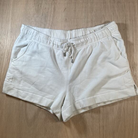 Universal Thread Pants - Universal Thread Women's Off White Pull On Drawstring Shorts Size XL